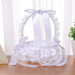 Charming Lace Floral Basket for Elegant Celebrations