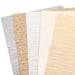 Opulent Pearl Stripe Synthetic Leather Sheet for Sophisticated DIY Creations