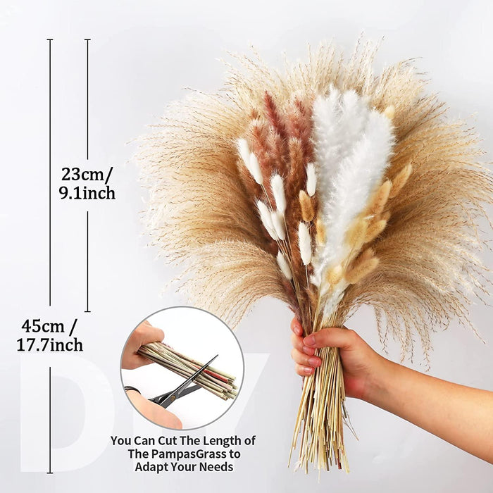 Dried Pampas Grass Bouquet - Elegant Rustic Decor for Homes and Weddings