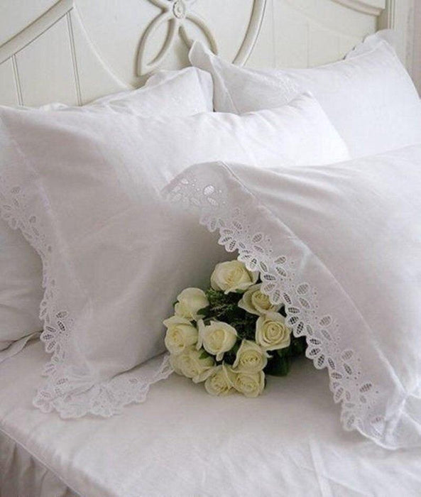 Elegant Ivory Ruffled Waterproof Faux Suede Pillowcase Collection