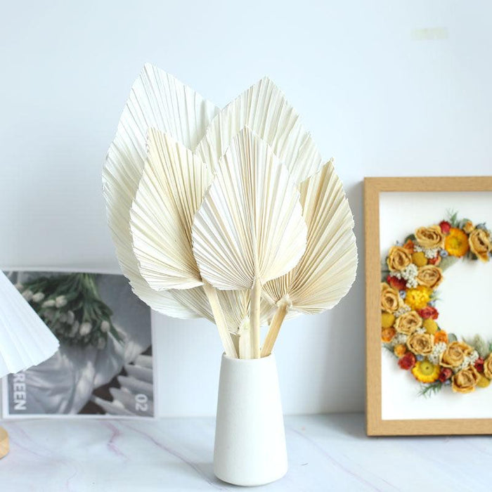 Tropical Paradise Palm Leaf Hand Fan for Exotic Ambiance