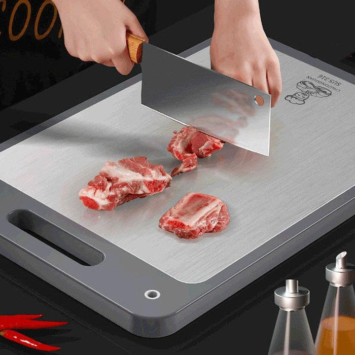 Elevate Your Culinary Skills with Stainless Steel Cutting Board Set