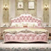 Regal Morocco Dream Leather Bed - European Opulence & Morocco Charm