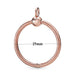 Elegant Customizable 925 Silver O Pendant Necklace for Women - Essential Minimalist Accessory