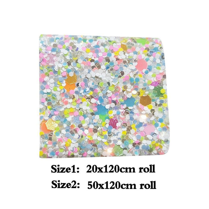 Sparkling Sequin Fabric Roll for Eye-Catching DIY Creations and Accessories