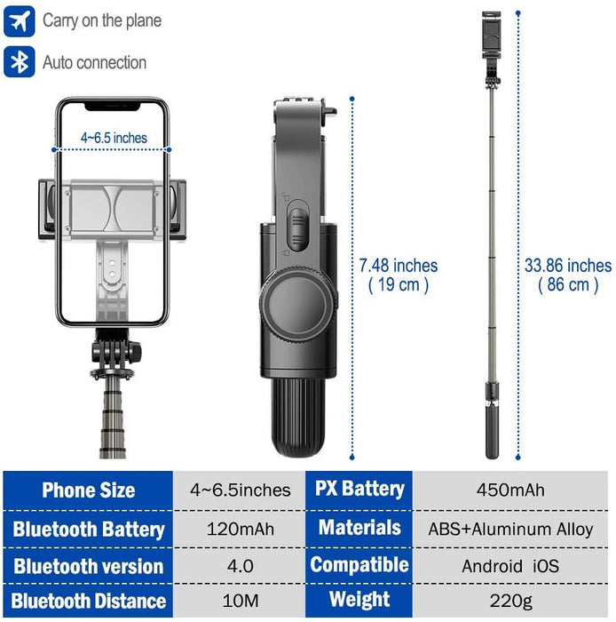 Elevate Your Smartphone Photography with the Ultimate Bluetooth Selfie Stick Stabilizer