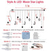 Twinkling LED Star Lamp Curtain Garland Fairy String Lights for Magical Festive Ambiance