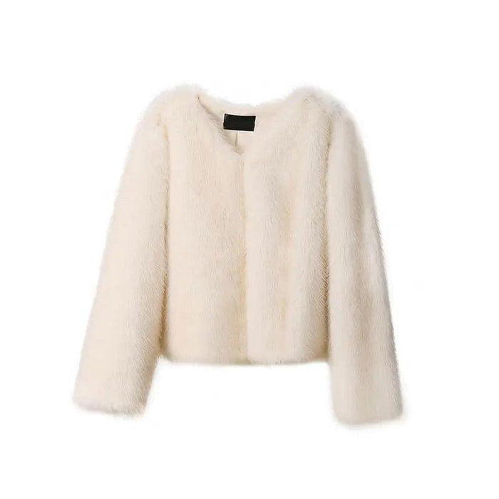 Elegant Creamy White Fur Jacket: The Ultimate Winter Fashion Statement