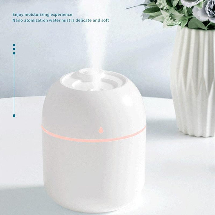 Water Drop Desktop Humidifier - Portable USB-Powered Air Moisturizer for Home and Office