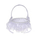 Charming Lace Floral Basket for Elegant Celebrations