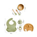 Bamboo Wood Children's Suction Plate Bundle - 7-Piece