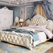 Regal Morocco Dream Leather Bed - European Opulence & Morocco Charm