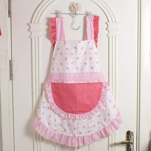 Elegant Korean Lace Cooking Apron for Stylish Chefs