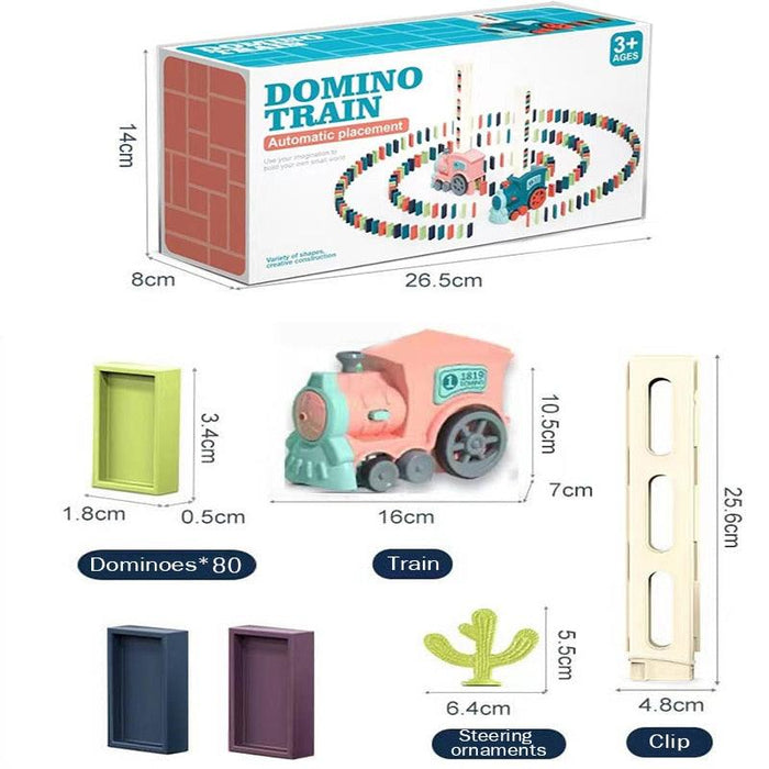 Electric Domino Adventure Kit with Lights and Interactive Sound Effects - STEM Toy for Children
