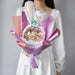 Charming Dried Gypsophila Duck Bouquet - A Whimsical Gift for Her