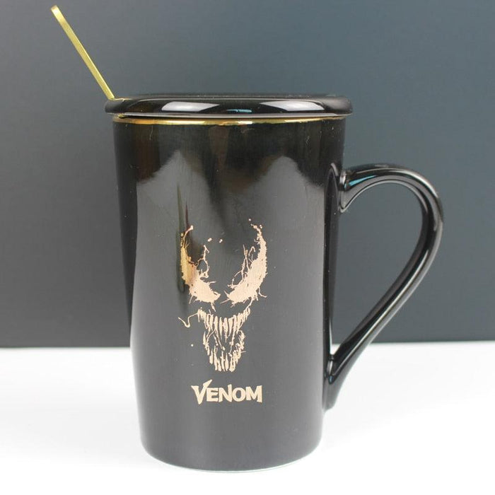 Venom Super Hero Thermo Mug with Spoon and Cover