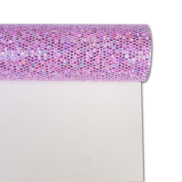 Sparkling Purple Chunky Glitter Fabric Roll - Must-Have for Creative DIY Projects