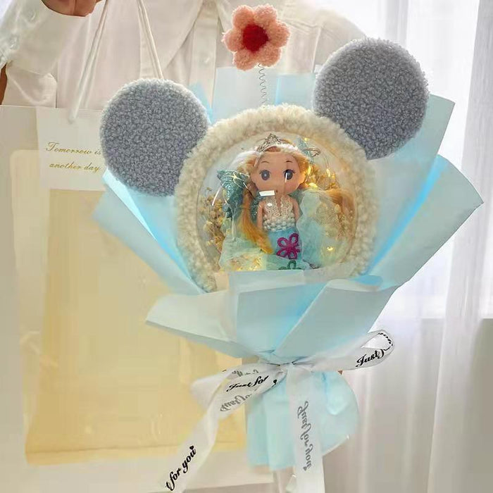 Exquisite Xingdailu Doll Collection Dried Gypsophila Bouquet