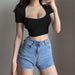 Chic Square Neck Crop Top for Effortless Summer Fashion