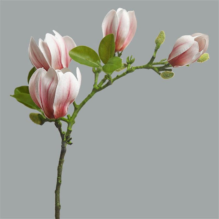 Realistic Magnolia Blossom Stem - Elegant Floral Decor for Any Occasion