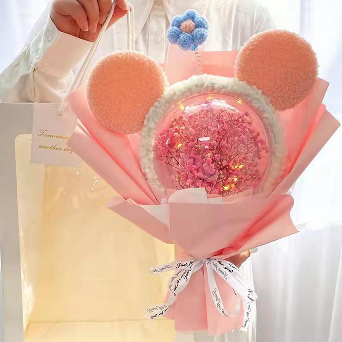 Exquisite Xingdailu Doll Collection Dried Gypsophila Bouquet