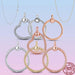 925 Silver Sleek O Charm Pendant - Stylish Jewelry Gift for Women