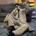 Men's Coral Fleece Lounge Pajama Set for Cozy Autumn & Winter Comfort