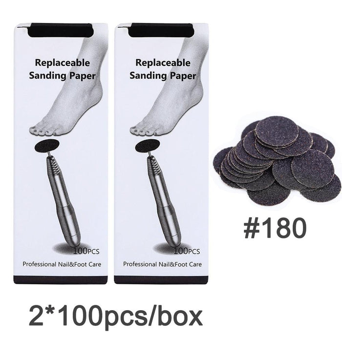 Luxury Foot Care Kit with Variable Grit Settings and Replaceable Tips