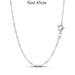 Elegant Customizable 925 Silver O Pendant Necklace for Women - Essential Minimalist Accessory