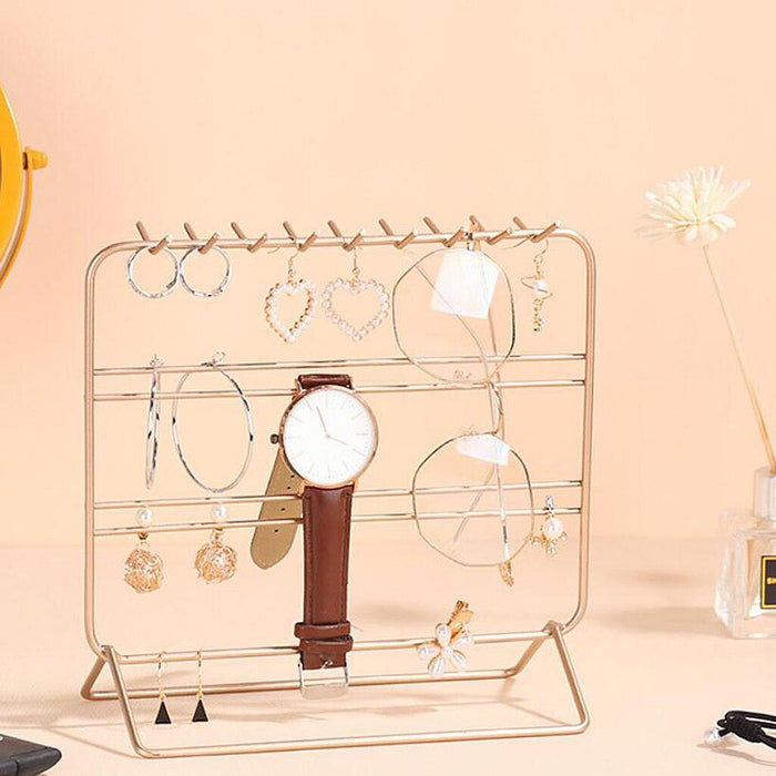 Sleek Scandinavian Jewelry Display Rack: Stylish Organizer for Accessories