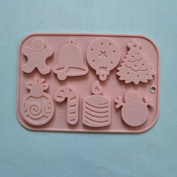 Christmas Silicone Mold Set for Festive Holiday Baking Experience
