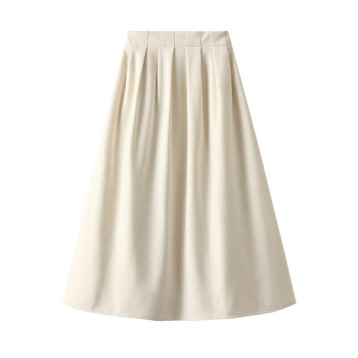 Elegant Korean-Inspired Pleated Skirt for Women's Workwear Glam