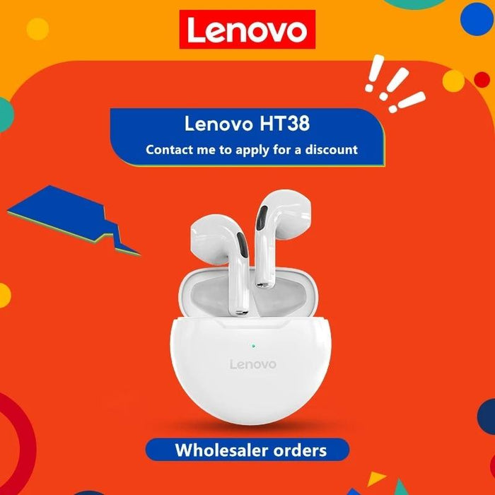 Lenovo HT38 Waterproof True Wireless Earbuds with Active Noise Cancellation and Bluetooth 5.0