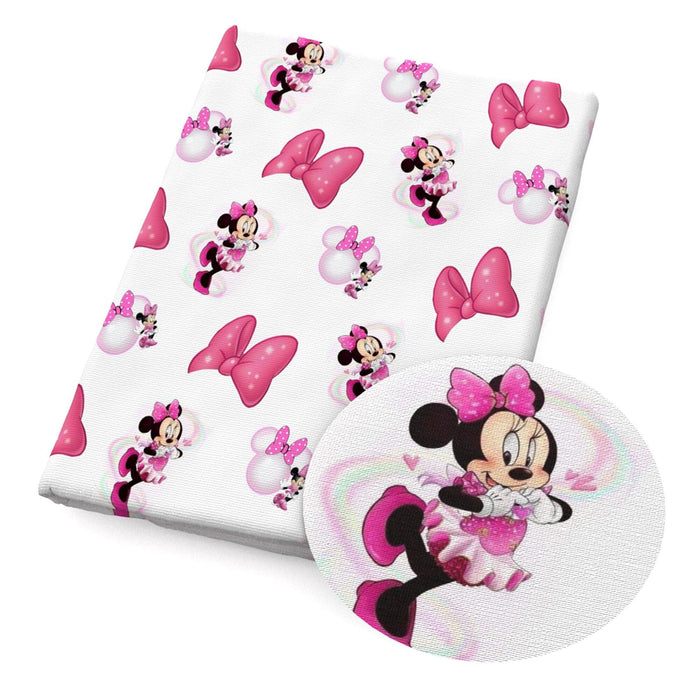 Elegant Minnie Mouse Faux Leather Crafting Sheet - Transform Your Projects