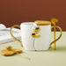 Romantic Embrace Ceramic Coffee Mug Set with Coordinating Accessories for Couples