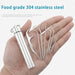 Elbow-Shaped Stainless Steel Toothpicks - Ultimate Travel Oral Care Tool