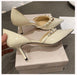 Elegant Pearl-Accented Stiletto Bridal Heels: Timeless Wedding Pumps