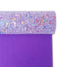 Sparkling Purple Chunky Glitter Fabric Roll - Must-Have for Creative DIY Projects