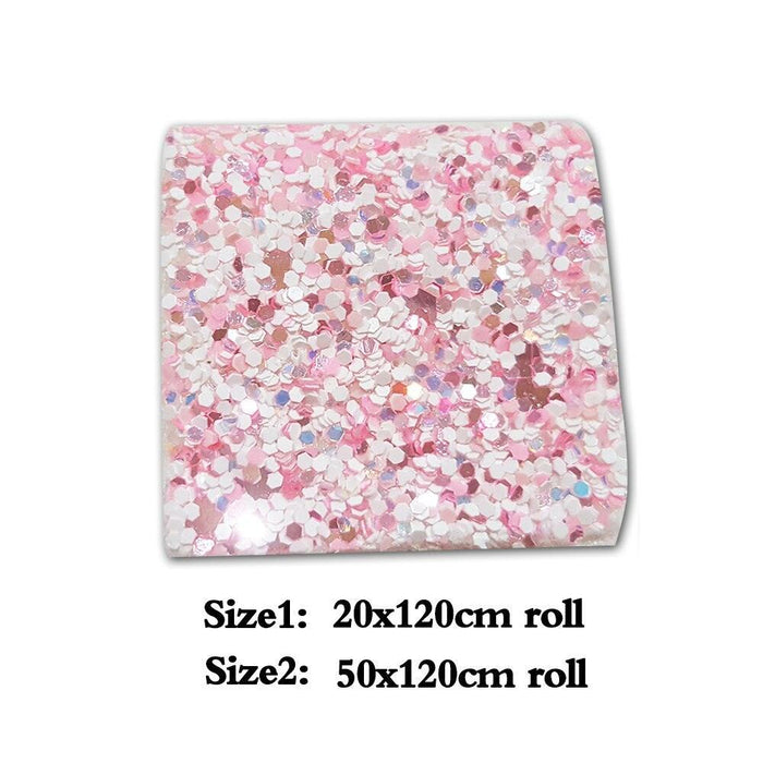 Sparkling Sequin Fabric Roll for Eye-Catching DIY Creations and Accessories