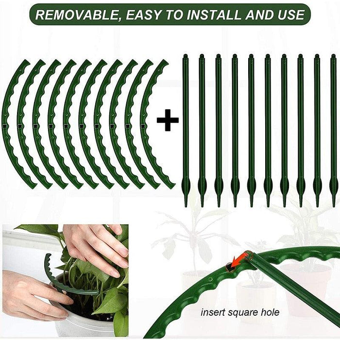 Adjustable Plastic Plant Support Stakes: Optimize Plant Growth