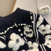 Vintage Pearl-Embellished Knit Pullover - Chic Autumn Sweater for Women