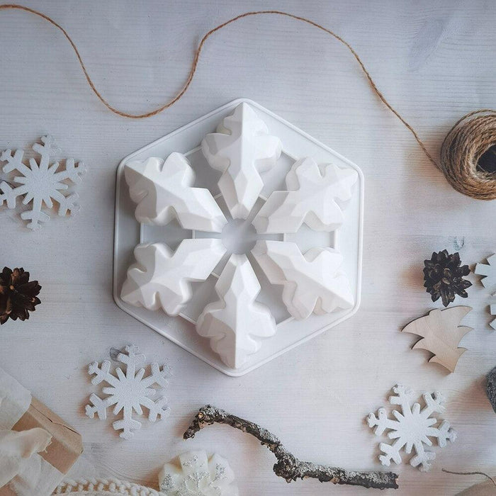 Charming Frosted Snowflake Silicone Mold for Exquisite Dessert Designs