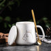 Golden Totoro Ceramic Mug Set with Elegant Gold Finish - 400ml