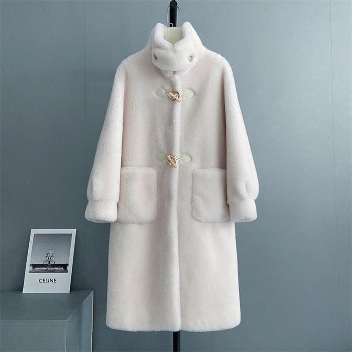 Luxurious Sheep Shearing Fur Winter Jacket - Ultimate Warmth and Fashion