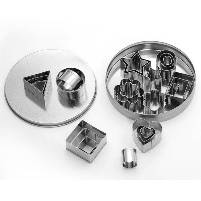 24-Piece Stainless Steel Cookie Cutter Set: Endless Baking Shapes Kit