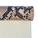 Exotic Python Pattern Vegan Leather Roll for Creative Handmade Accessories