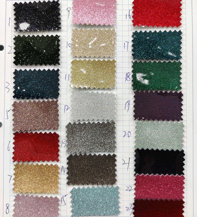 Glamourous Sparkle Mirror PU Faux Leather Crafting Fabric - Crafters' Must-Have