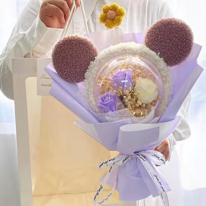 Exquisite Xingdailu Doll Collection Dried Gypsophila Bouquet