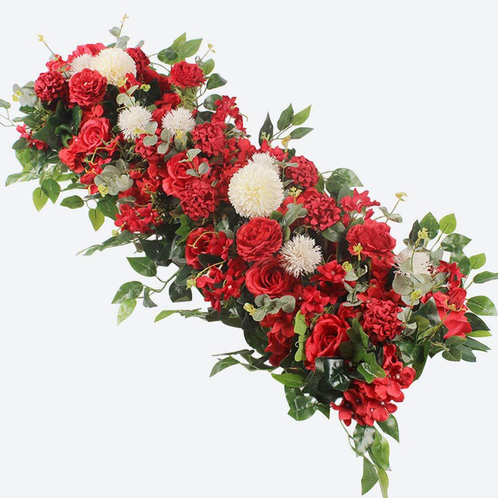 Silk Rose Charm: Exquisite Handmade Floral Wall Decor Set for Timeless Beauty