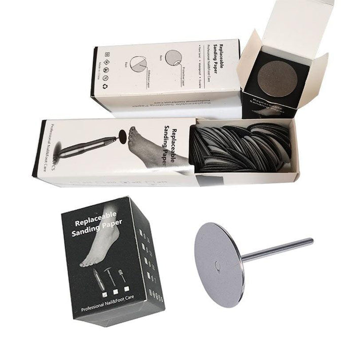 Customizable Luxury Foot Care Pedicure Kit with Interchangeable Grit Options